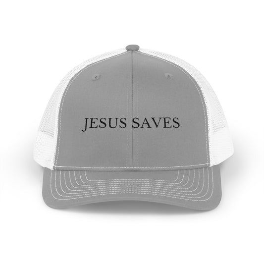 Jesus Saves Snapback Trucker Cap