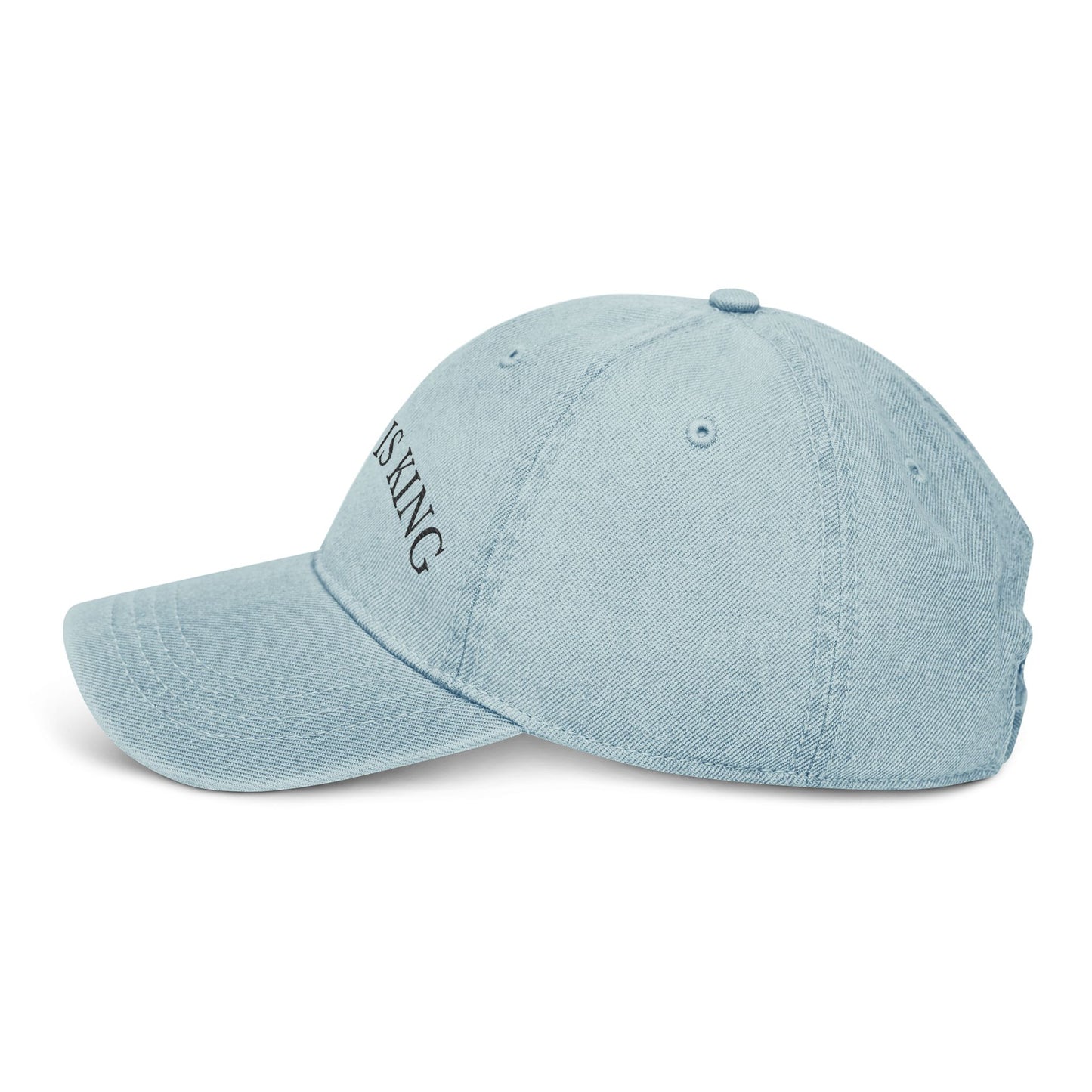 Christ is King Embroidered Denim Hat
