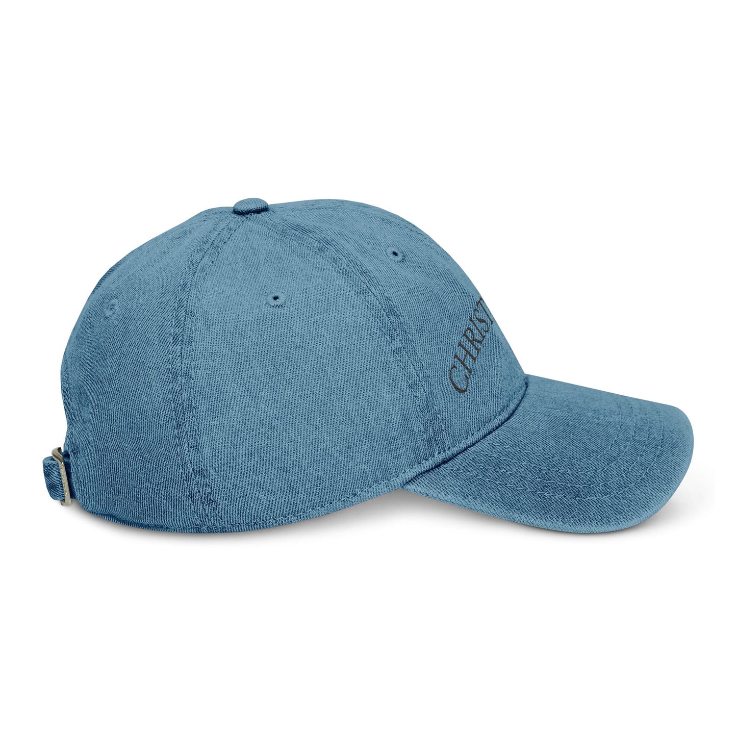 Christ is King Embroidered Denim Hat