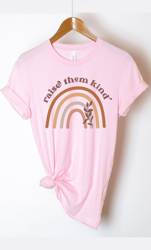 Raise Them Kind Rainbow Graphic Tee PLUS