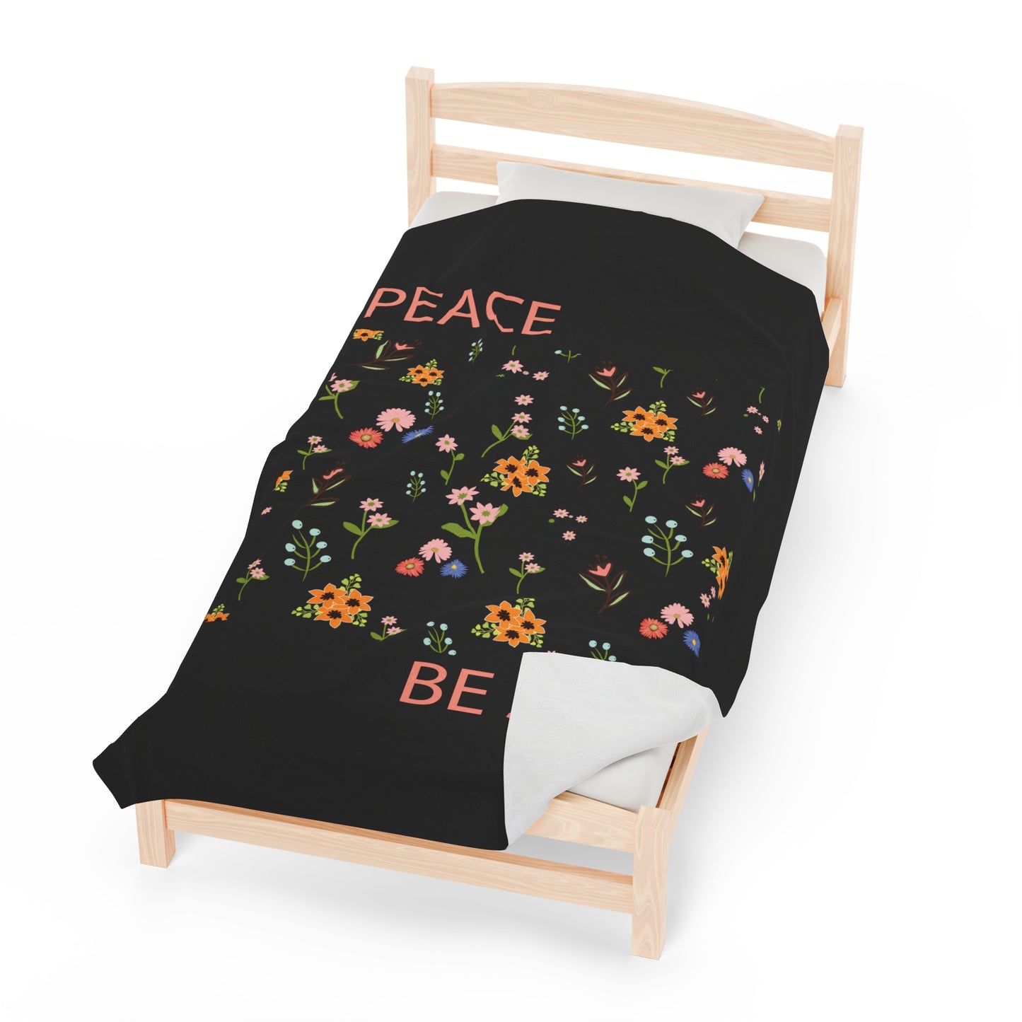 Peace Be Still Velveteen Plush Blanket