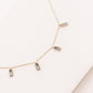 Minimal Rectangle Rhinestone Anklet