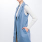 JQ Fleece Long Line Vest