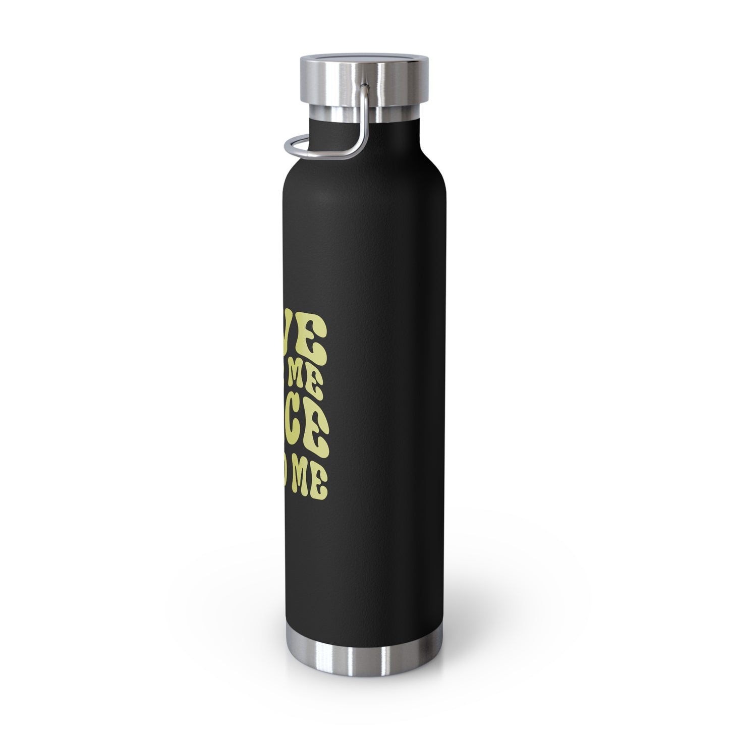 Love made me, grace saved me vacuum insulated water bottle