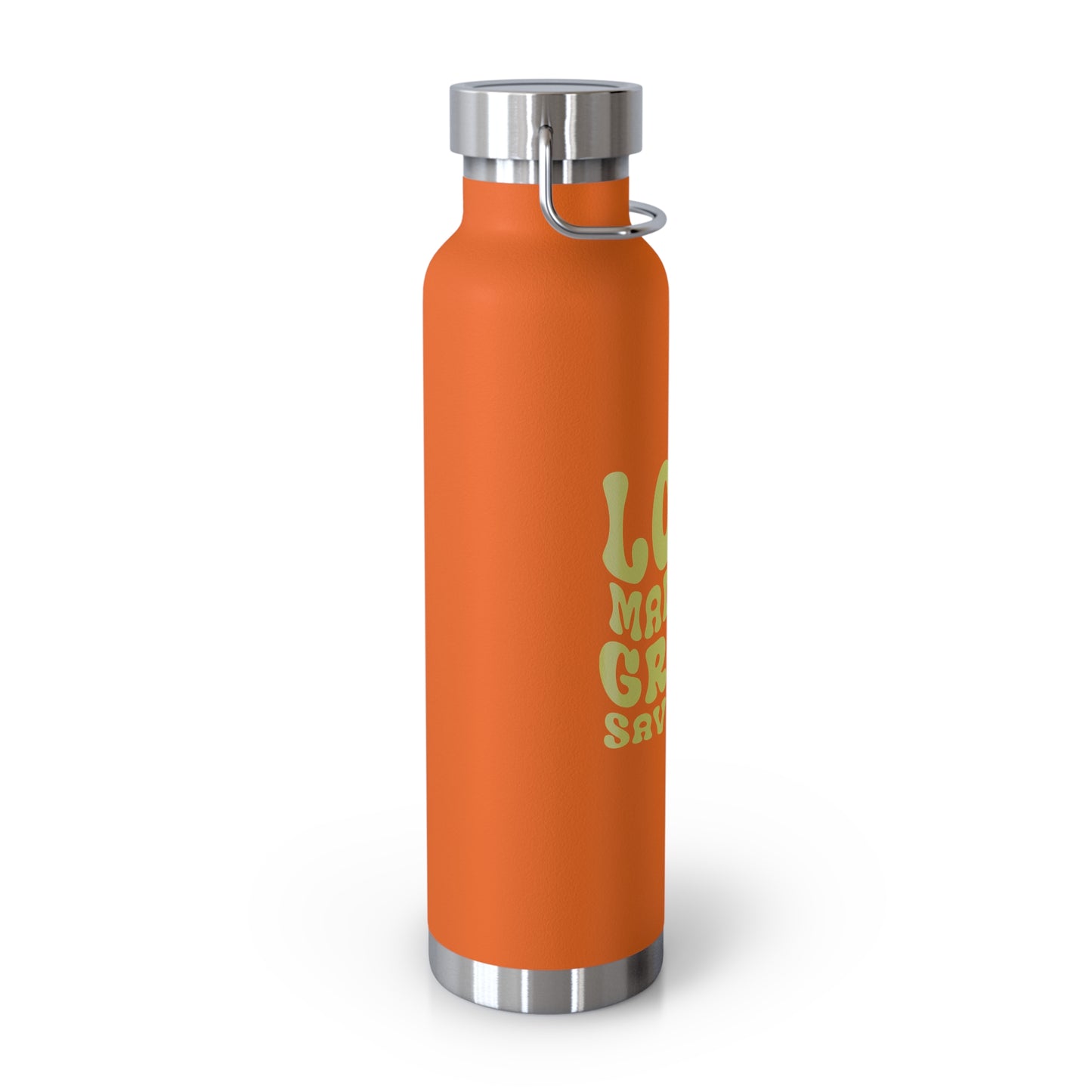 Love made me, grace saved me vacuum insulated water bottle