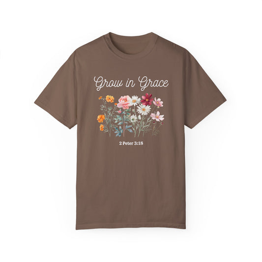 Grow in Grace Floral T-Shirt
