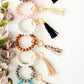 Harper Silicone Beaded Key Ring Bracelet