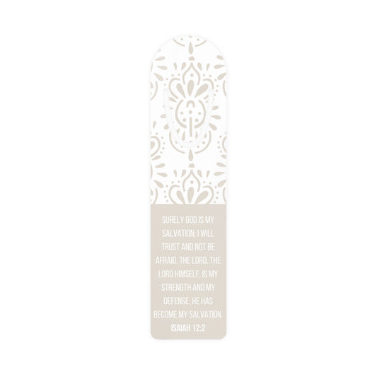 Surely God is my salvation bookmark