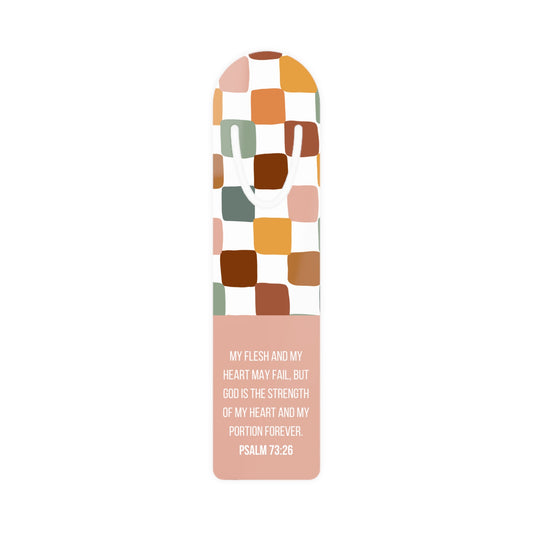 God is the strength of my heart bookmark