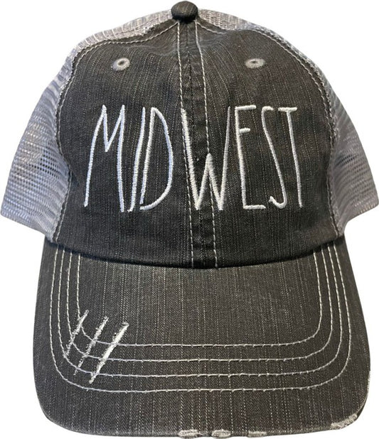 Midwest Rae Dunn Inspired Embroidered Trucker Hat