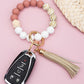 Silicone Gold Leo Key Ring Bracelet