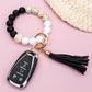 Silicone Gold Leo Key Ring Bracelet