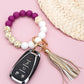 Silicone Gold Leo Key Ring Bracelet