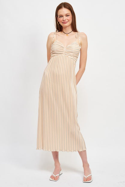 SPAGHTETTI STRAP MAXI DRESS