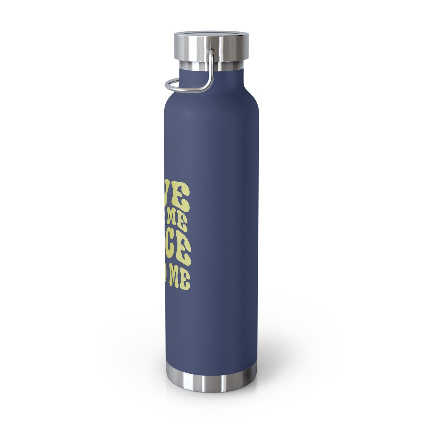 Love made me, grace saved me vacuum insulated water bottle