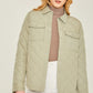 Woven Solid Bust Pocket Shacket