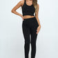 Women's Two Piece Activewear Set Cut Out Detail