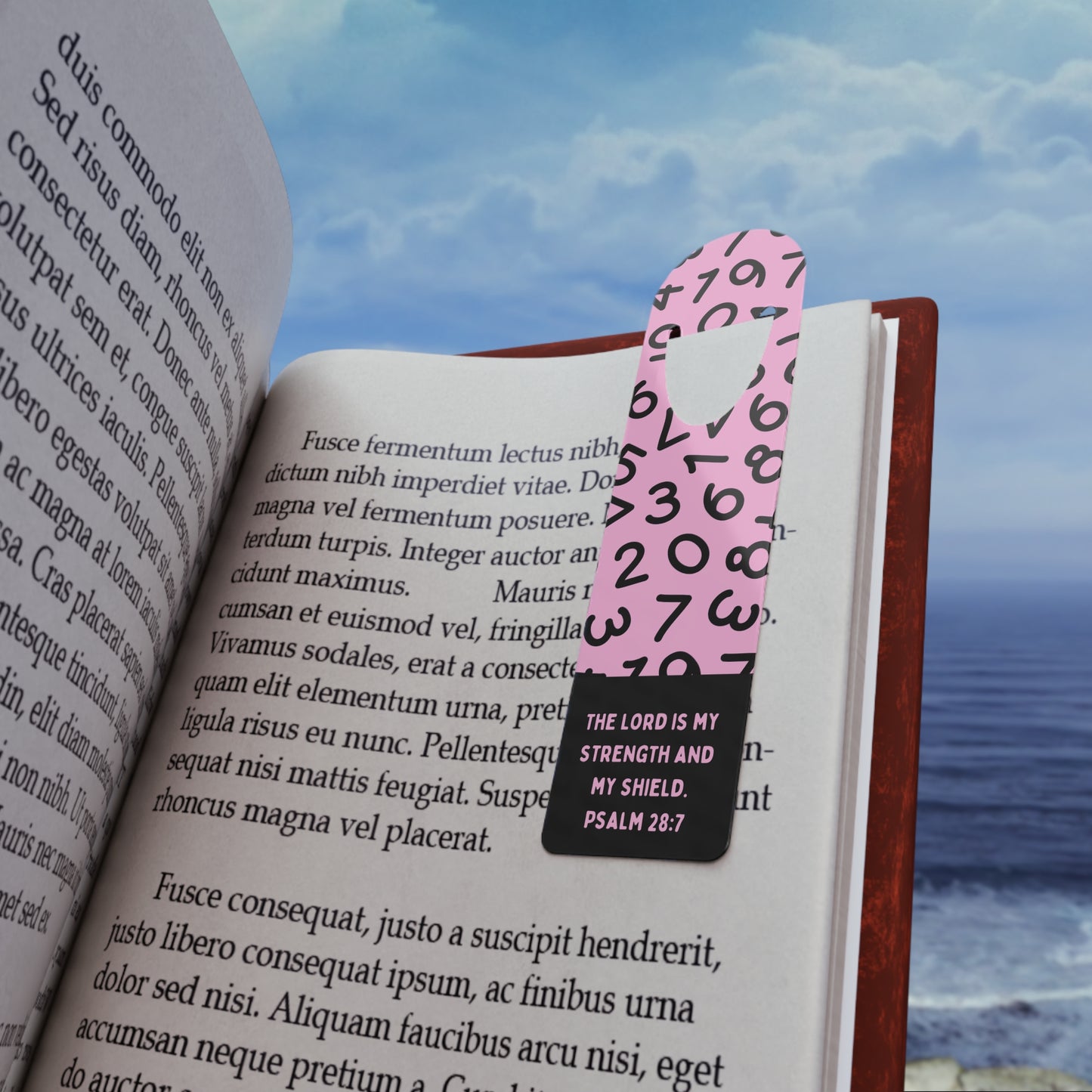 The Lord is my strength and my shield bookmark