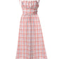 Checkered Midi Slip Dress