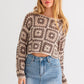 Long Sleeve Crochet Top