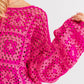 Long Sleeve Crochet Top