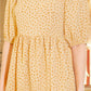 Spagetti Tie Back Puff Sleeve Woven Dress