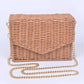 Basket Weaved Box Swing Bag