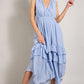 V-Neck Ruffle Maxi Dress