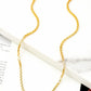 Real gold dipped braided chain necklace