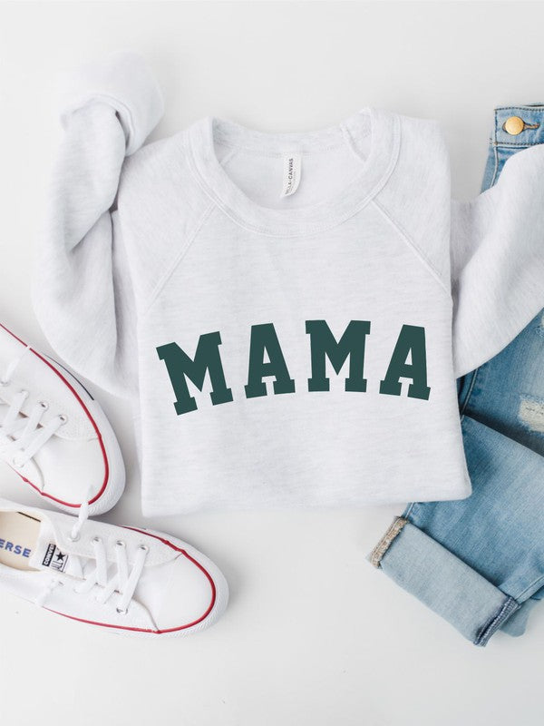 Varsity Font MAMA Premium Bella Canvas Crew