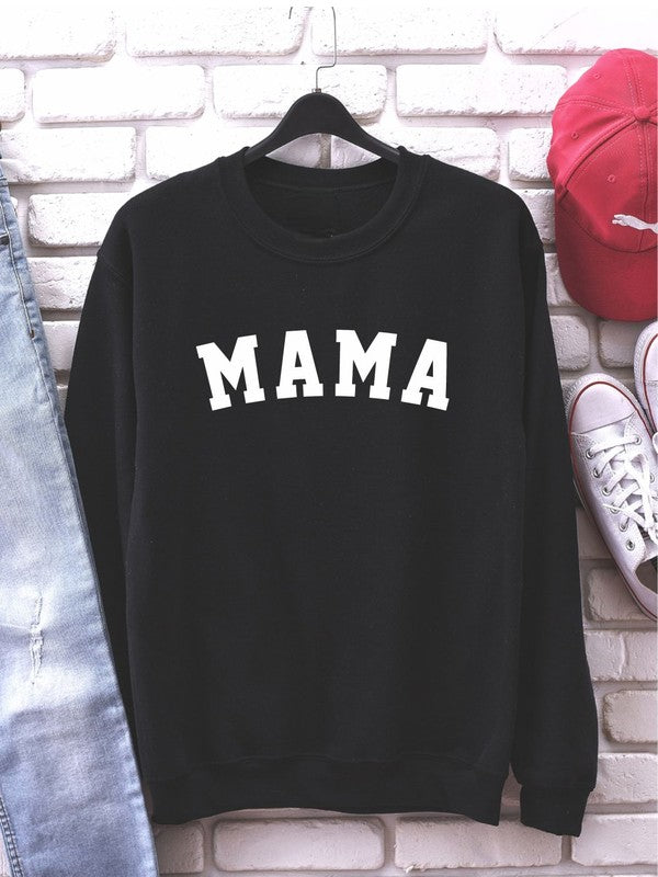 Varsity Font MAMA Premium Bella Canvas Crew