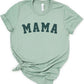 Mama Varsity Font Bella Canvas Tee