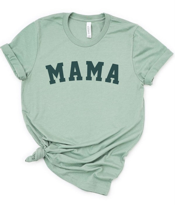 Mama Varsity Font Bella Canvas Tee