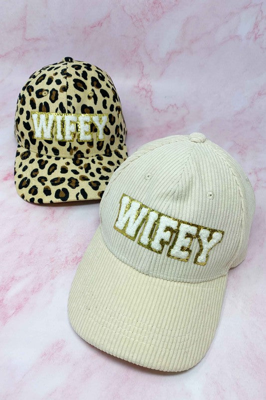 Wifey Corduroy Ball Cap