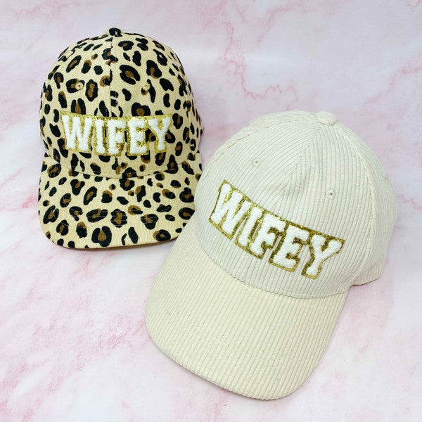 Wifey Corduroy Ball Cap