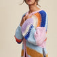 Hand Knit Multi Striped Cardigan