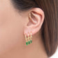 Into the Forest Tri Hoop Earrings