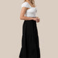 Tiered maxi skirt