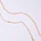 Mid-sized natural pearl bracelet, necklace set