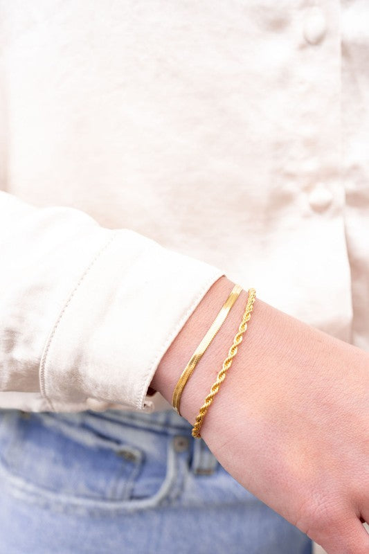 Luxe Gold Rope Bracelet