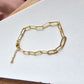 Luxe Gold Paperclip Bracelet