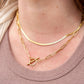 Luxe Gold Herringbone Chain - 16in