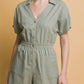 Linen Button Down Romper