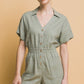 Linen Button Down Romper