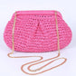 Color Straw Crossbody Bag