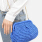 Color Straw Crossbody Bag