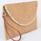 Convertible Straw Clutch Swing Bag