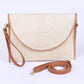 Convertible Straw Clutch Swing Bag