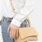 Faux Straw Top Handle Crossbody Swing Bag