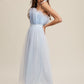 Paper Bag Frill Tulle Maxi Dress